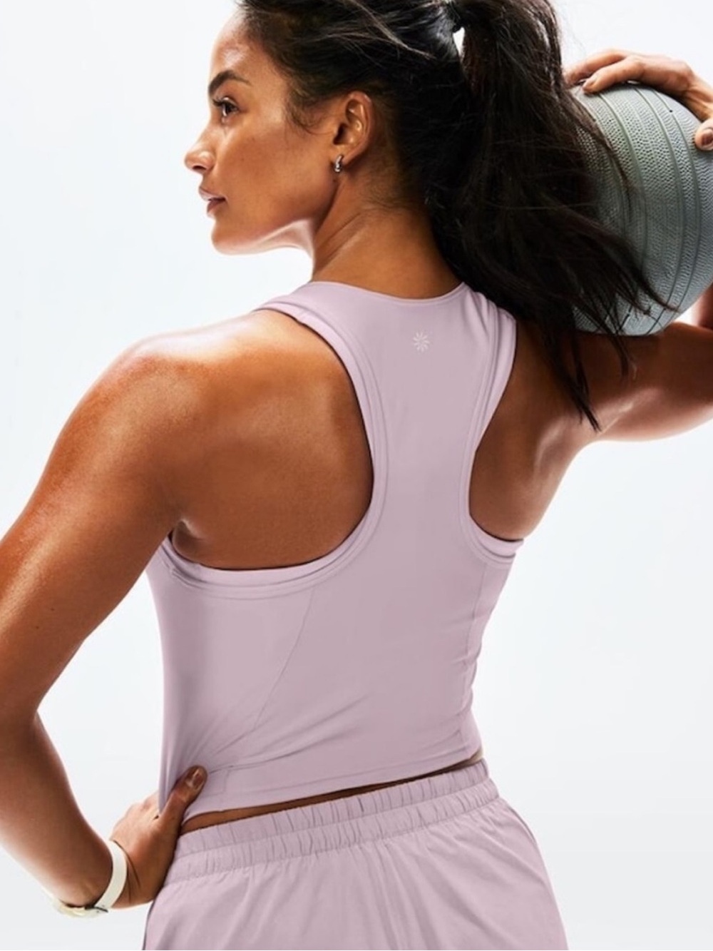 Athleta Interval Tank Top Lilac Sky Women’s Size Medium Racerback Active